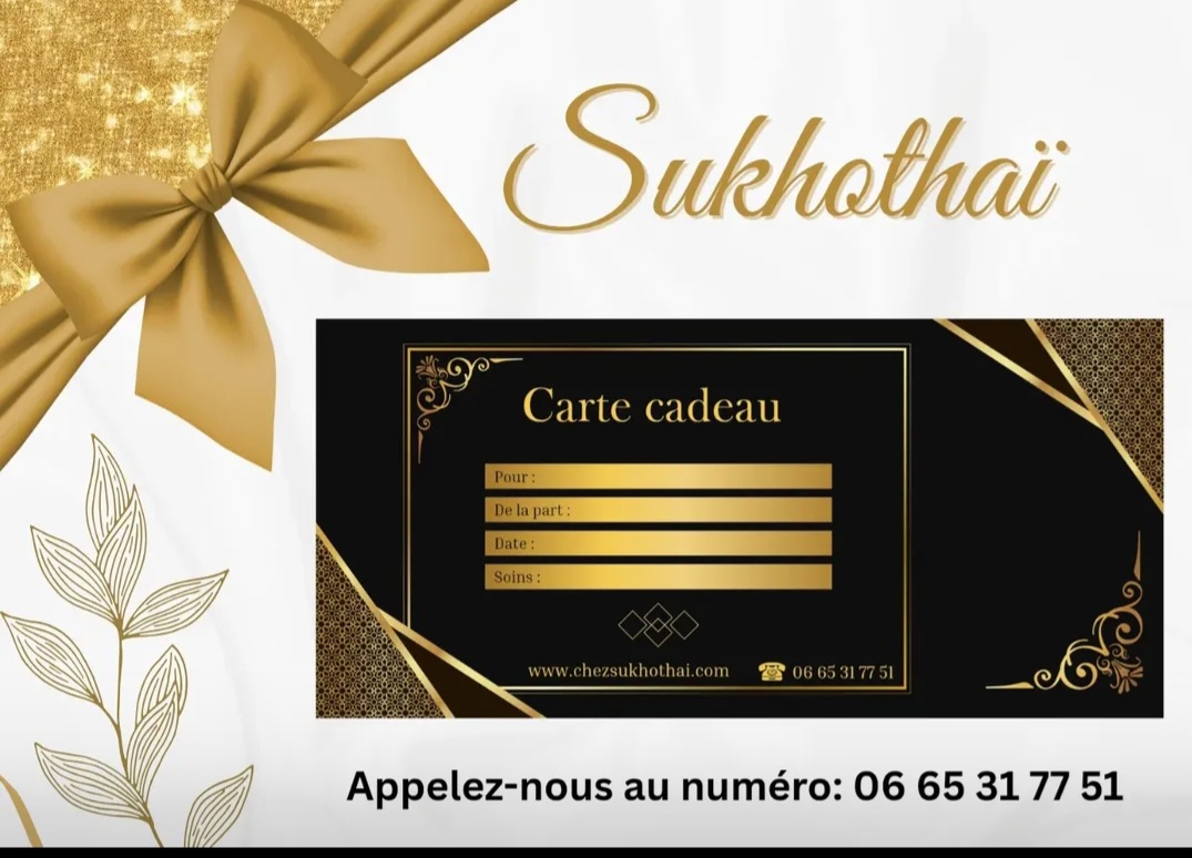 Carte Cadeau Sukhothaï