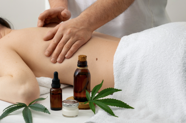 Massage à l’huile de CBD
